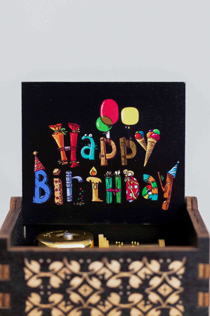 Happy Birthday (Golden N) - Cajita Musical